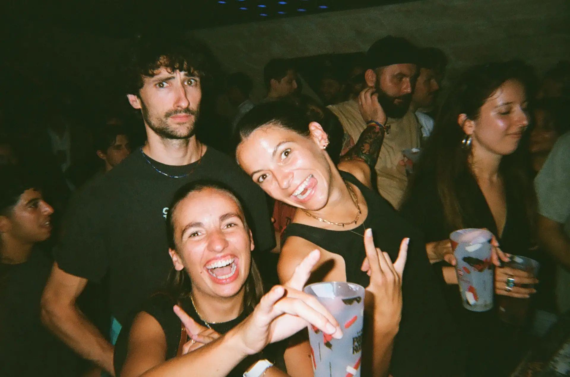 The crowd smiling at the end of the night