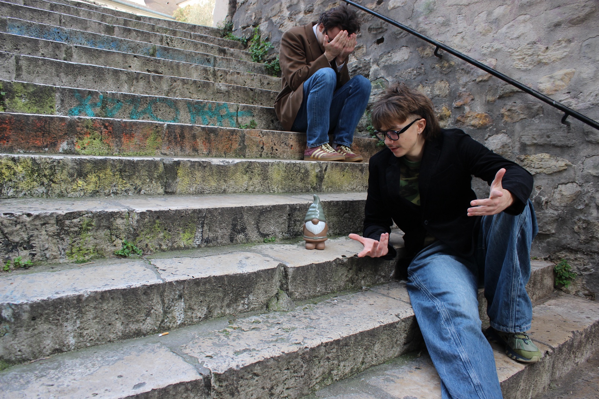 Small Records on the stairs